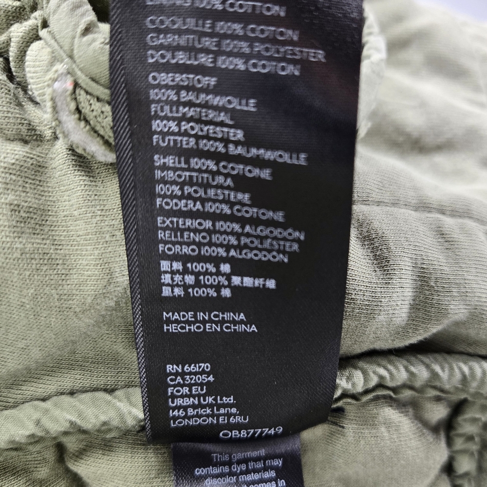Free People Dolman Jacket Sage Quilted Cotton Bomber - Picture 14 of 16